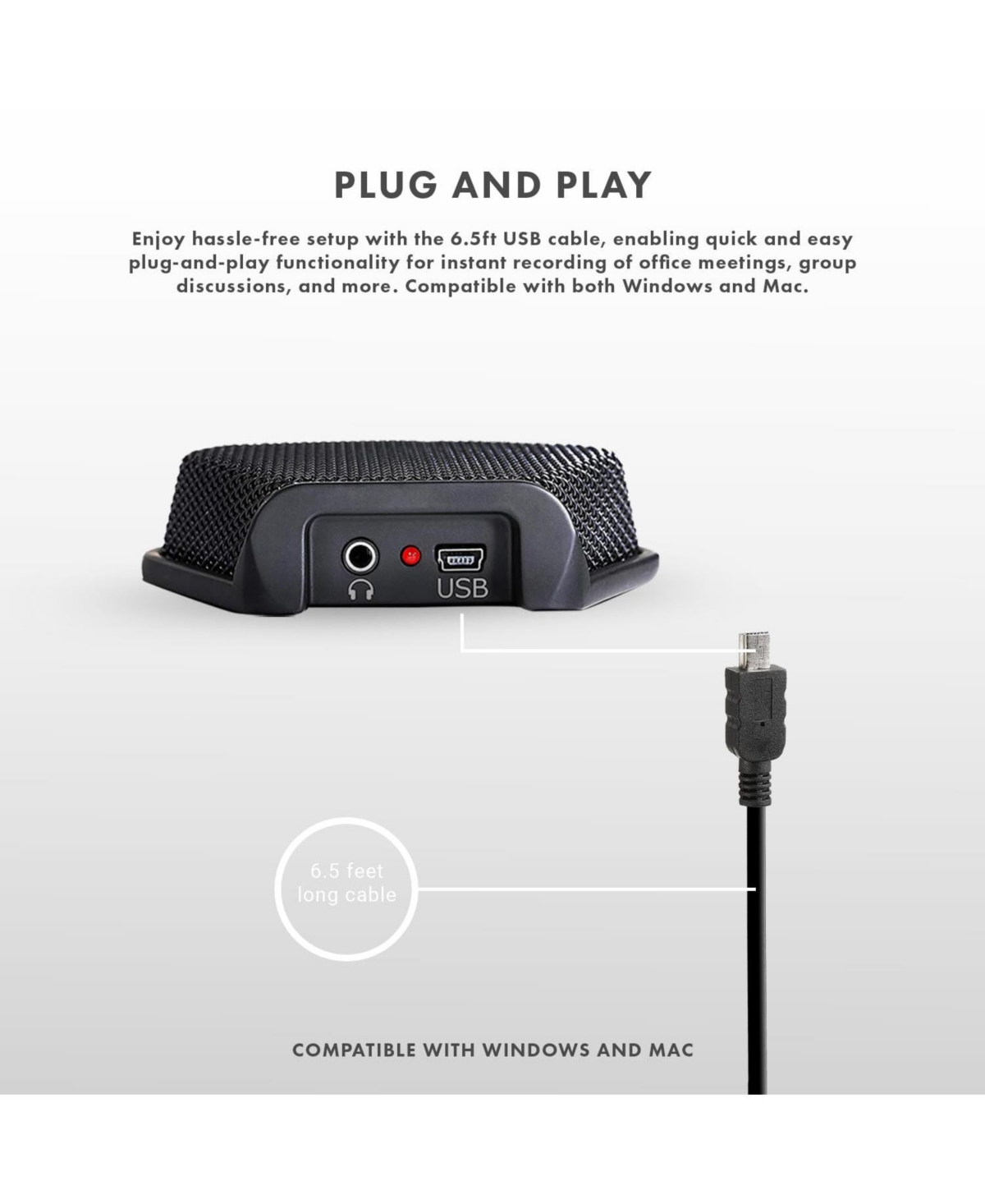 Movo MC1000 Conference Usb Microphone