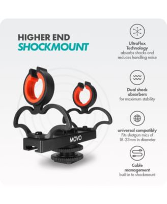 SM6H Ultraflex Premium Shockmount for Shotgun Microphones with Grip Handle