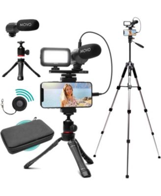 iVlogger Vlogging Kit for iPhone with Fullsize Tripod