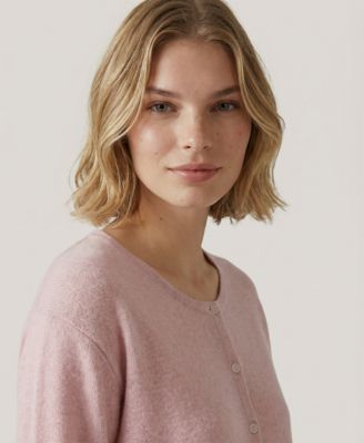 Women's Round Neck Long-Sleeve Cardigan