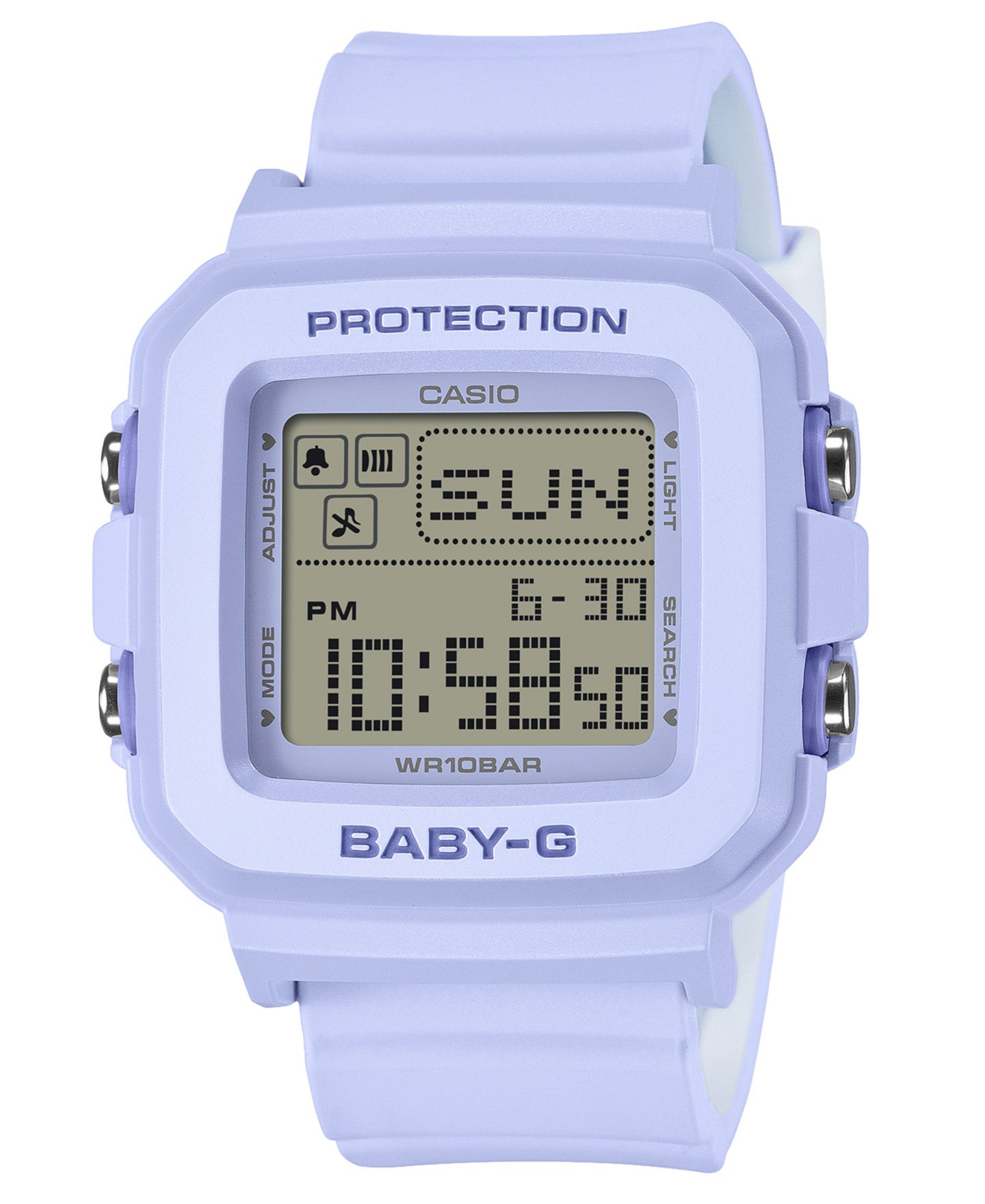 Женские часы G-Shock Japanese Quartz Baby G Light Blue Resin Watch 39mm — фото 1