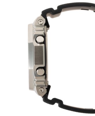 Men's Japanese Quartz Black Resin Watch 44.4mm