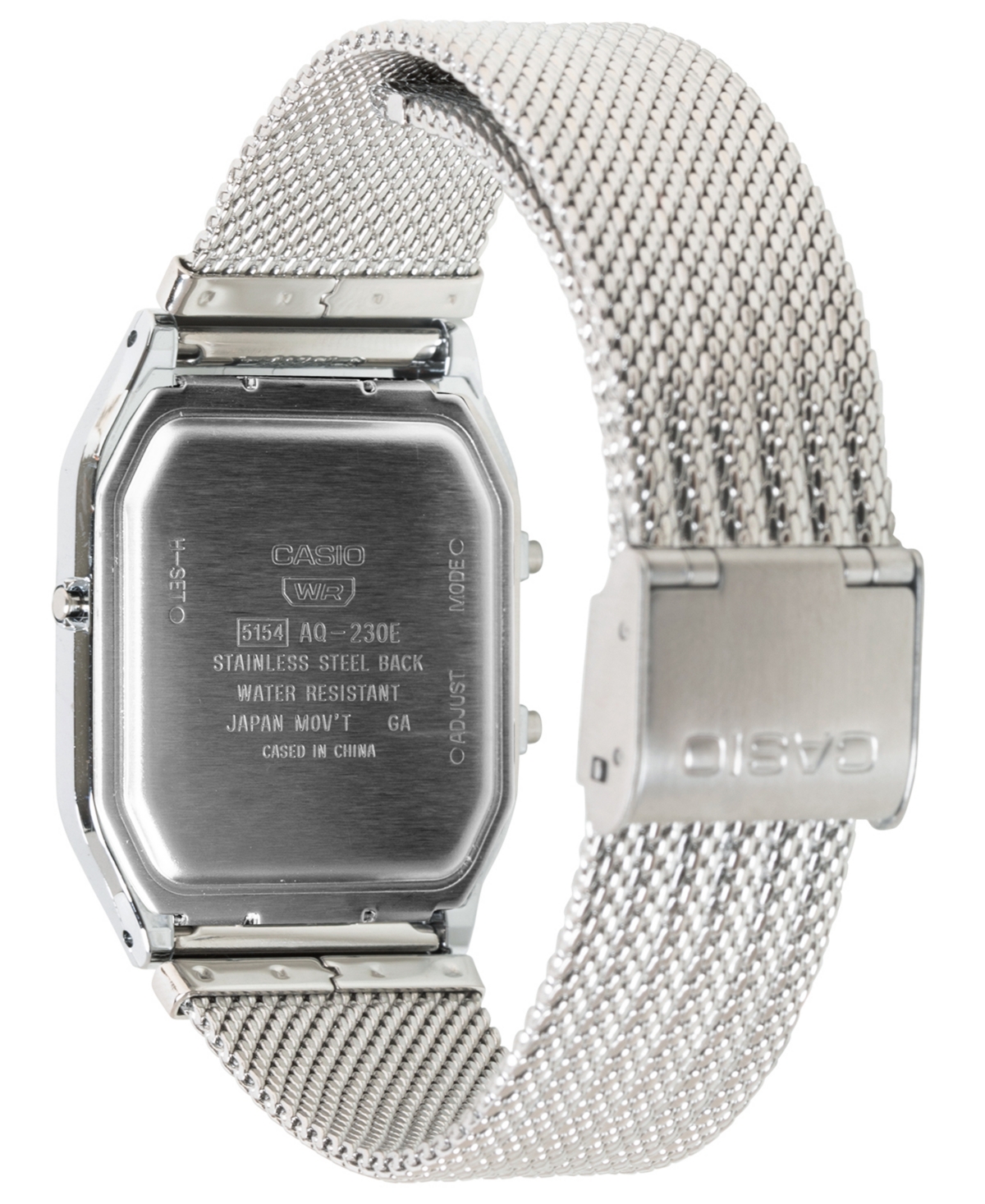 Casio Unisex Japanese Quartz Silver-Tone Watch 29.8mm