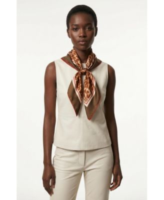 Leopard Allure Double Sided Silk Scarf