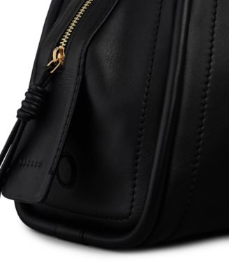 Golborne Medium Leather Ziptop Satchel Bag