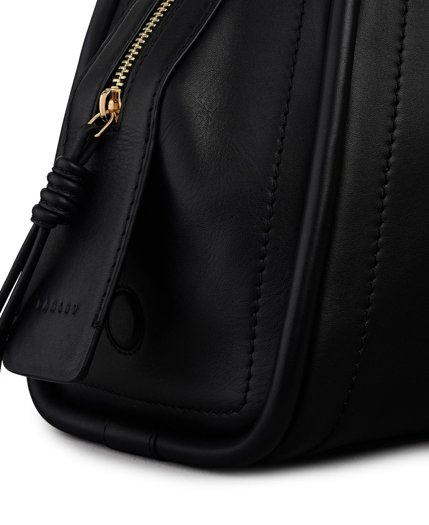 Женская сумка Radley London Golborne Medium Leather Ziptop Satchel, цвет: Чёрный — фото 4