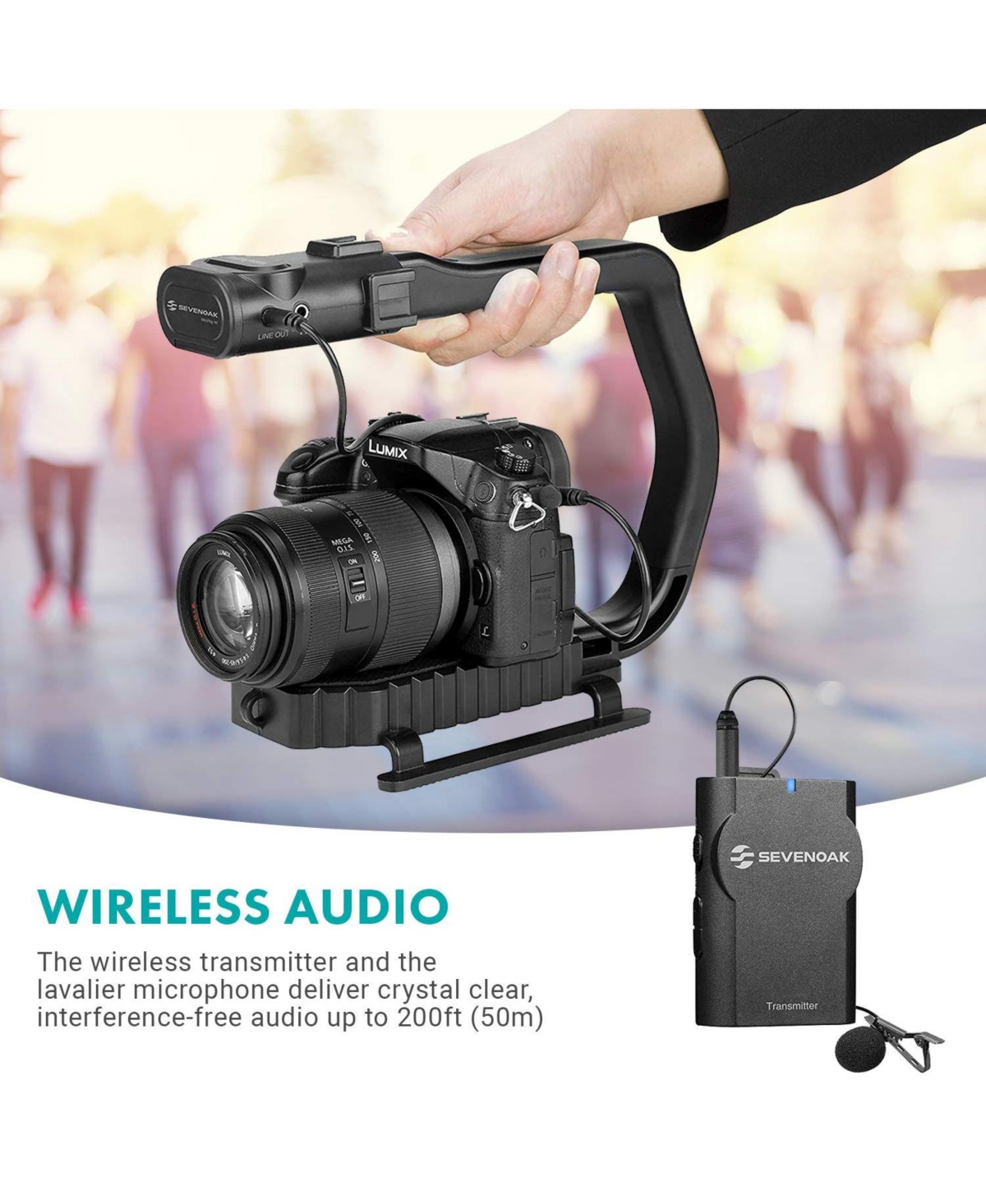 Movo MicRig-W1 Wireless Microphone Filmmaker Handle