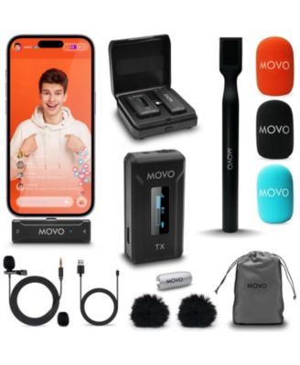 WMX-2-L Wireless Lavalier Microphone for iPhone/Lightning Devices with WMX-HM Handheld Adapter