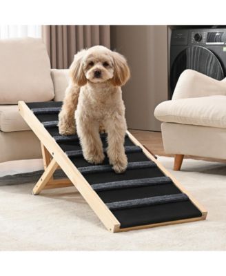 Adjustable Wooden Folding Pet Ramp, 39.3"