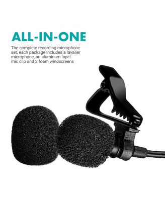 M1 USB Lavalier Lapel Clip-on Omnidirectional Condenser Computer Microphone for PC and Mac