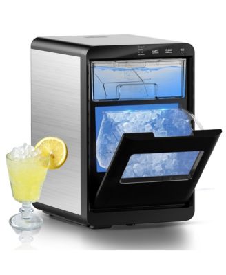 45-lb Per Day Nugget Ice Countertop Portable Ice Maker with 2lb Capacity and Auto-Cleaning