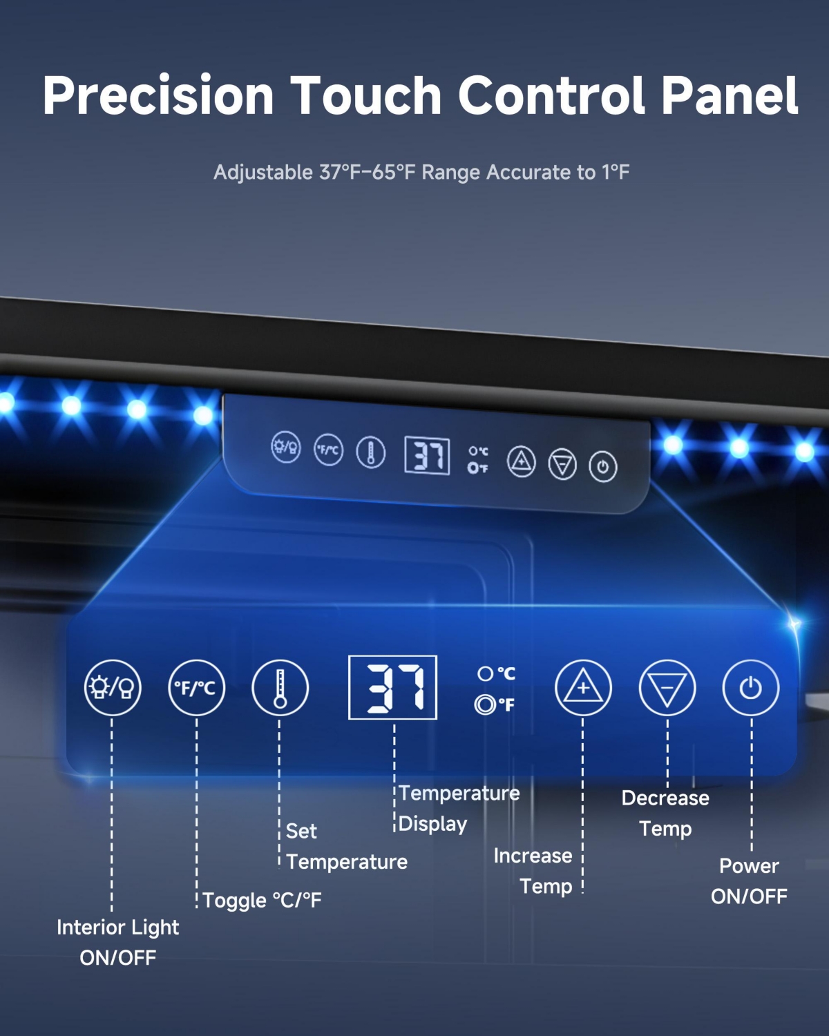 Euhomy 23.4-in W 150-Can Capacity Built-in/Freestanding Beverage Refrigerator in Black