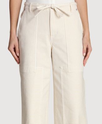 Women's Patchwork Wide Leg Jeans