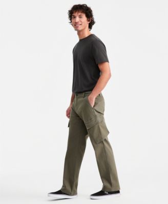 Men's Cotton-Blend Angled Cargo Pants