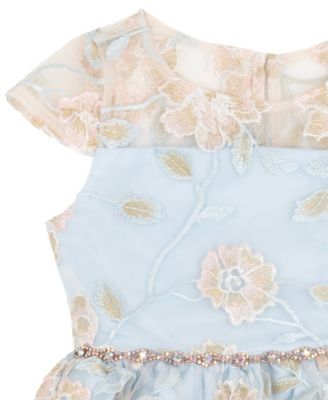 Girls' 2T-6X Fit and Flare Short-Sleeve Dress