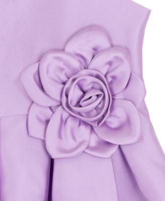 Girls' 2T-6X Mikado Round Neck Dress