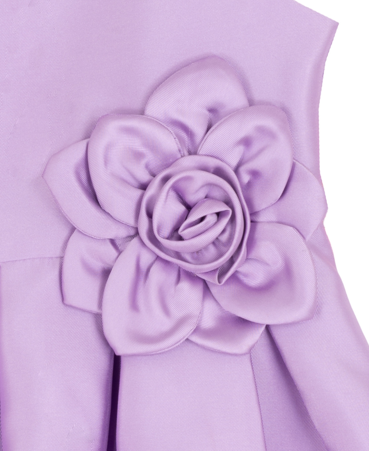 Rare Editions Girls' 2T-6X Mikado Round Neck Dress