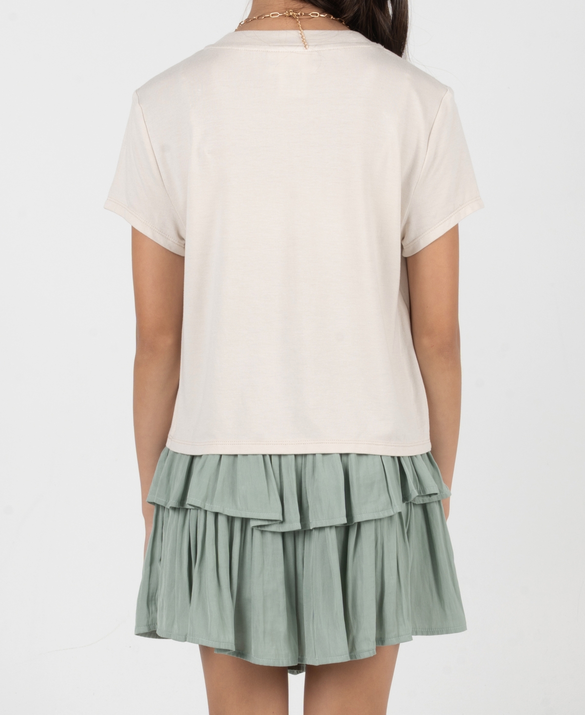 Rare Editions Girls' 7-12 Short-Sleeve T-Shirt and Skort, 2-Piece Set