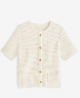 Petite Short-Sleeve Cardigan