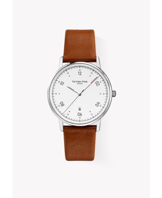 Victoria Hyde Men's Watch Apple Leather Strap ORTON in Brown