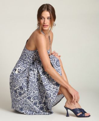 Women's Scoop Neck Midi Dress