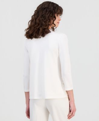 Women's Open-Front Floral-Appliqu&eacute; Cardigan