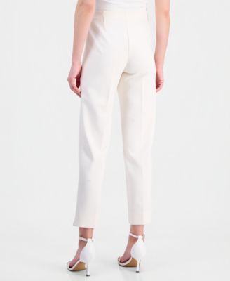 Women's Hollywood-Waist Straight Ankle Pants