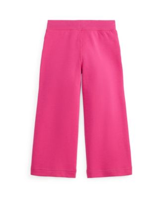 Girls' 2T-6X Wide-Leg Double-Knit Sweatpants