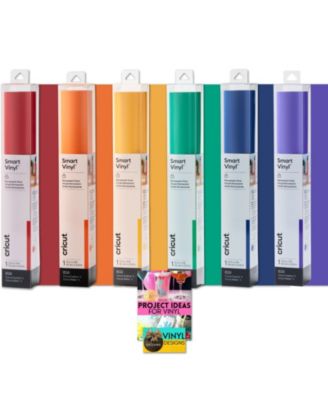 Smart Vinyl Rolls - 12in x 3ft Rainbow Vinyl Roll Bundle, 6 Count