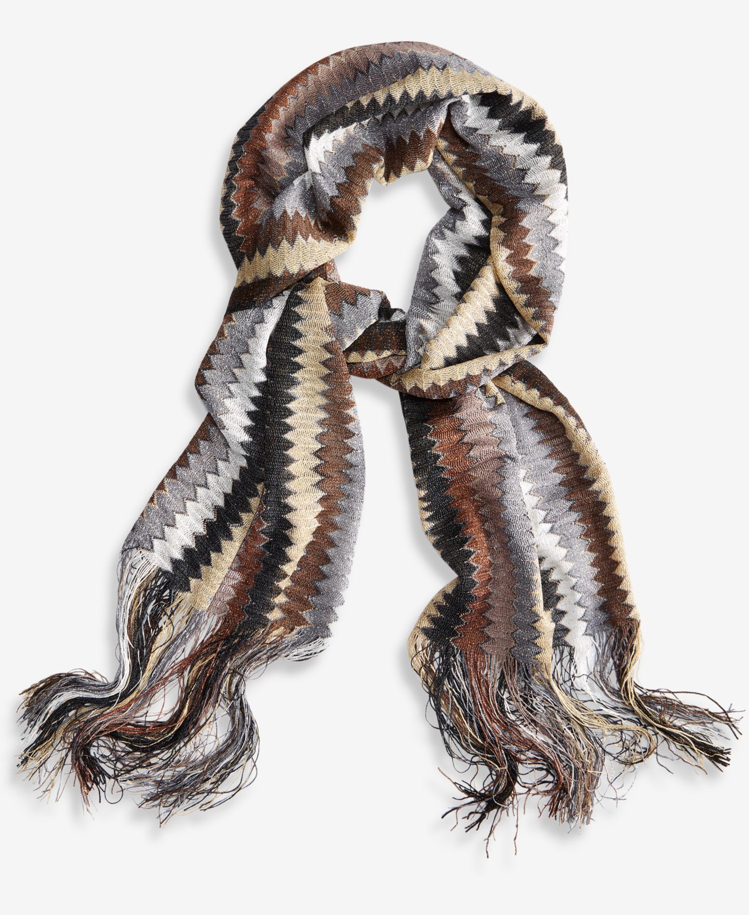 Colorful Chevron Stripe Oblong Scarf