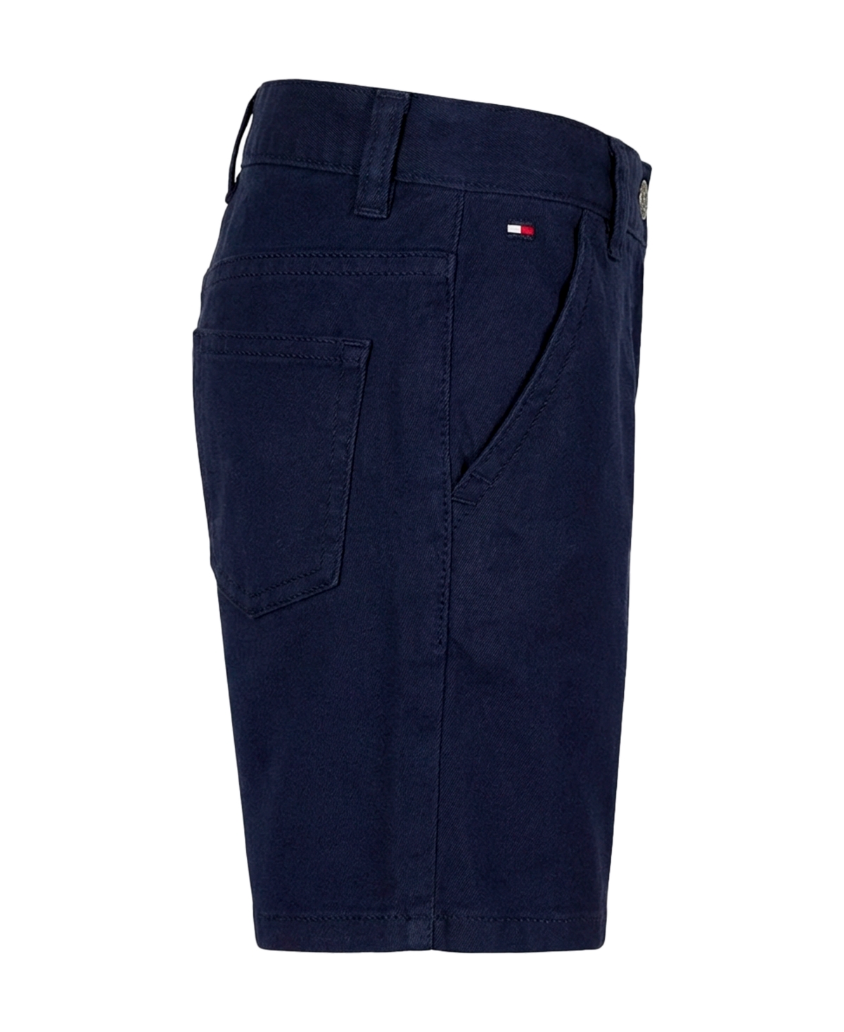 Tommy Hilfiger Boys' 2T-7 Point Collar Stripe Shirt and Shorts, 2-Piece Set