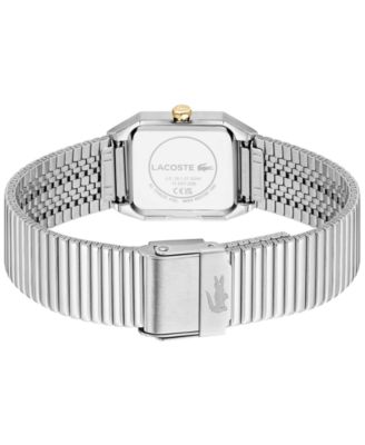 Women's Rene Silver Tone Stainless Steel Mesh Bracelet Watch, 23x30.8mm