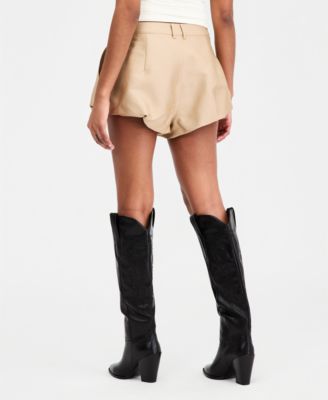 Women's High-Rise Bubble-Hem Shorts