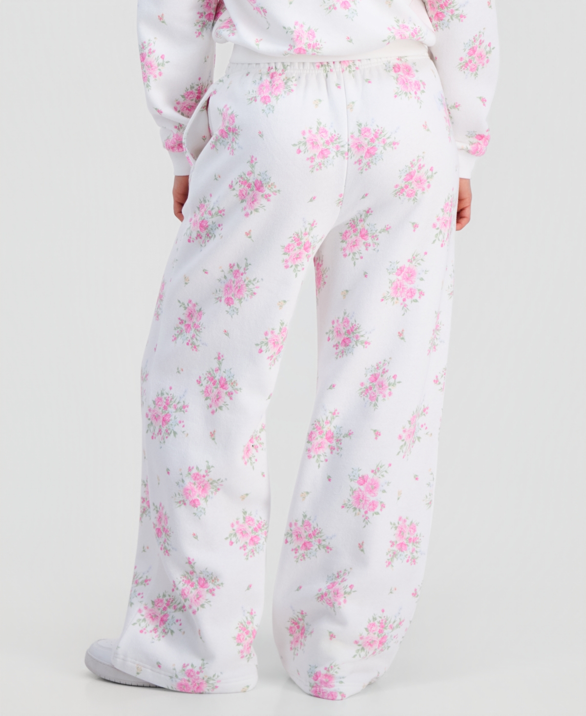 Sincerely Jules Juniors' Wide-Leg Fleece Sweatpants