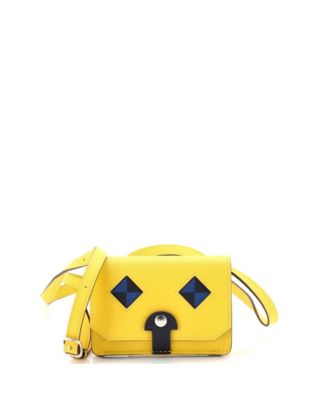 Pre-Owned HERMES Chien Card Holder with Strap Swift and Chevre Mysore