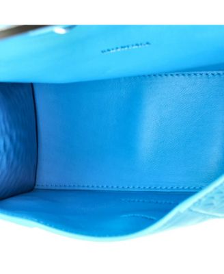 XS Hourglass Top Handle Bag Embossed Leather