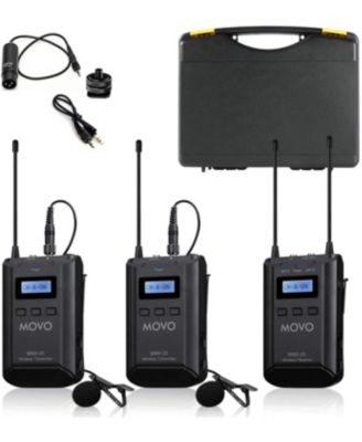 WMX-20-DUO 48-Channel UHF Wireless Lavalier Microphone System Compatible with DSLR Cameras