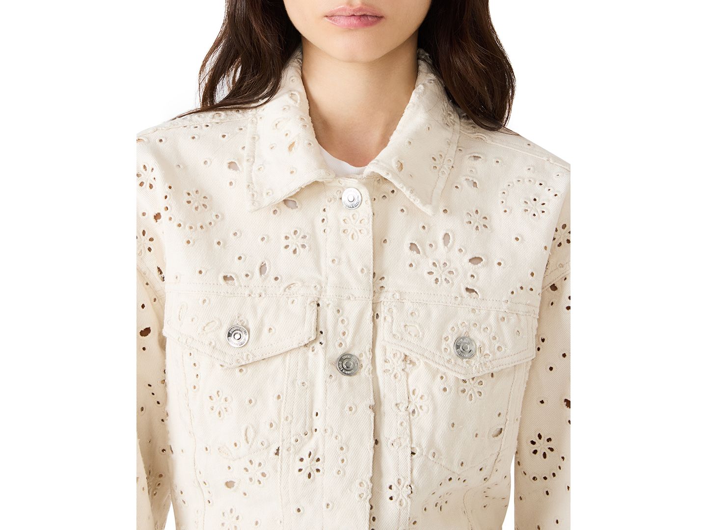 Женская куртка Steve Madden Henrietta Button-Front, цвет: Морской жемчужный — фото 6
