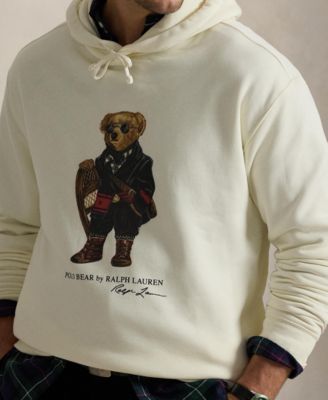 Men's Big & Tall Bear Printed Fleece Hoodie
