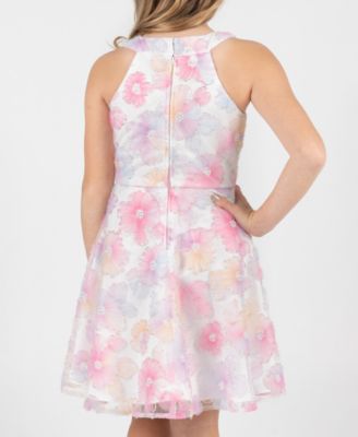 Girls' 7-16 Beaded Soutache Halter Dress