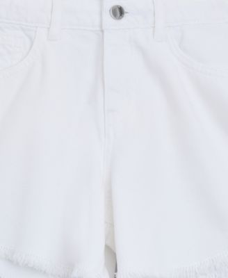 Girls' 7-16 Rhinestone Logo Denim Shorts