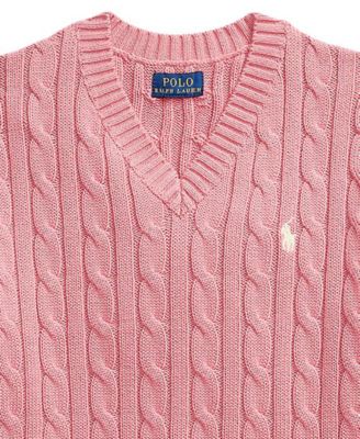 Girls' 7-16 V-Neck Sweater