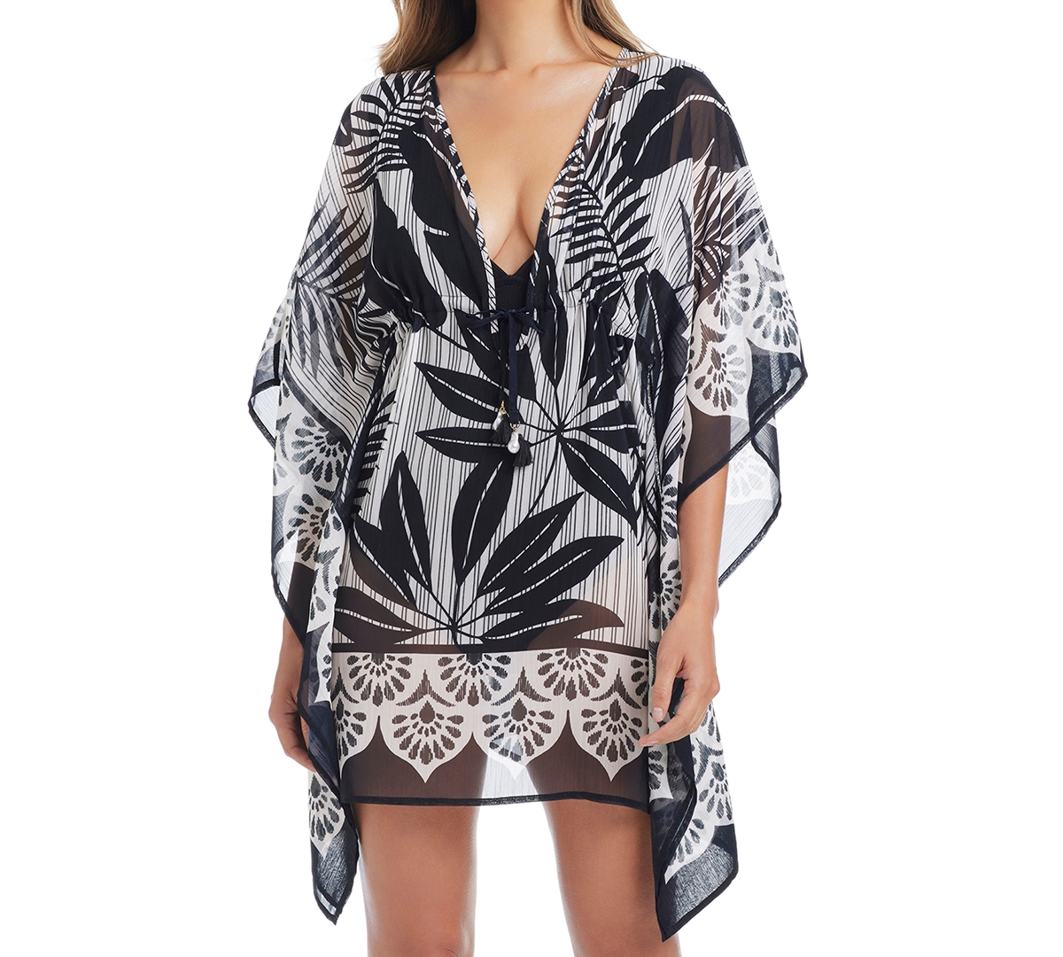Bleu by Rod Beattie Women's V-Neck Cover-Up Caftan