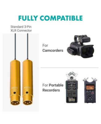 LV-6 Pro Grade Omnidirectional and Cardioid XLR Lavalier Condenser Microphone Set (48V Phantom Powered)