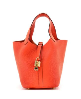 Pre-Owned HERMES PM Picotin Lock Bag Clemence