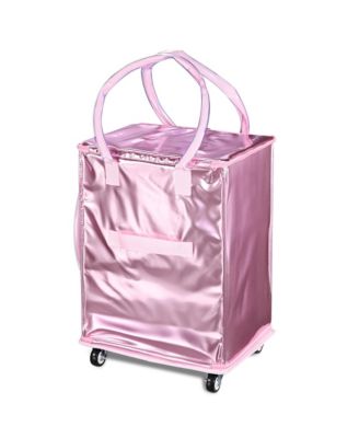 16" Rolling Tote Bag Grocery Bag on Wheels Shopping Trolley BubbleRush