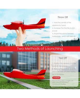 2.4G 2-Channel RC Plane with 30 Min Flight & Crash Resistant EPP Foam