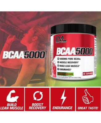 BCAAs Amino Acids Powder | BCAA Powder Post Workout Recovery Drink and Stim Free Pre Workout Energy Drink Powder | for Men | Cherry Limeade