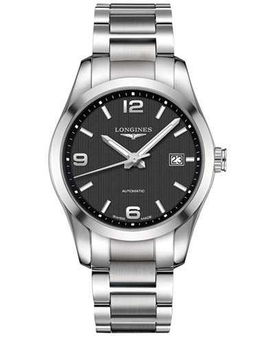 Longines Men's Swiss Automatic Conquest Classic Stainless Steel Bracelet Watch 40mm L27854566