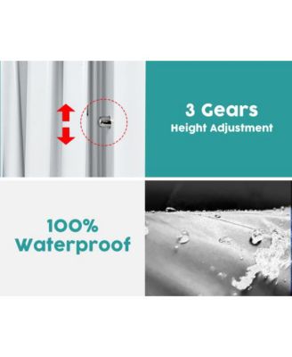 10x10ft Folding Canopy with 4 Removable Sidewalls Outdoor Event Shelter UPF 50 Plus Gazebo Tent